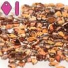 Dragon Scale Bead 1.5x5mm CRYSTAL SUNSET, aprx 10gm
