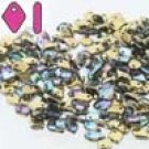 Dragon Scale Bead 1.5x5mm CRYS GOLDEN RAINBOW, aprx 10gm