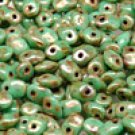 SuperUno 2.5x5mm TURQUOISE GREEN/PICASSO, aprx 10gm