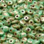 SuperUno 2.5x5mm TURQUOISE GREEN/PICASSO, aprx 10gm
