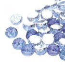 Baroque 2 Hole Cabochon 7mm  BACKLIT VIOLET ICE ˜7.1gm Czech Glass beads