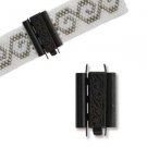 Beadslide Swirl Design 10mm X 24 Black by Elegant Elements