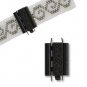 Beadslide Swirl Design 10mm X 24 Black by Elegant Elements