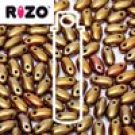 Rizo 2.5x6mm LILAC LUSTER, aprx 22gm Czech Glass Beads color 03000-14494