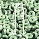 6mm Wheel Bead CHALK GREEN LUSTER, aprx 19gm Czech Glass Beads color 0603000-14459