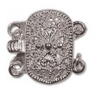Push Pull Clasp 9x14mm Silver Plate-