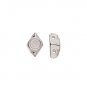 Cymbal ARETI - GEMDUO BEAD SUB ANTIQUE SILVER PLATE, EA