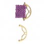 Cymbal SITANOS II-8/0 Bead Ending 24K GOLD PLATE BAG/4