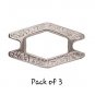 Cymbal ALADO-SUPERDUO CONNECTOR Antique Silver Plate bag of 3