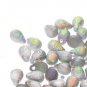 6x9mm ETCH VITRAIL DROP, aprx 20 beads
