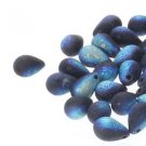 6x9mm ETCH JET AB DROP, aprx 20 beads
