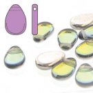TEARDROP 9x11mm BACKLIT URANIUM, aprx 30 beads