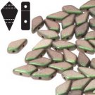 Kite 9x5mm 2 hole bead Kite SAGE & CITRUS, aprx 10gm 9523980-94103
