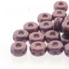 Octo 8x4mm 3 Hole Coin CHALK PURPLE VEGA, aprx 10gm 8403000-15726
