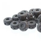 Octo 8x4mm 3 Hole Coin JET MATTE, aprx 10gm 8423980-84110