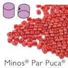 Minos 2.5x3mm PASTEL DARK CORAL ˜5gm, ˜114bds