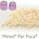 Minos 2.5x3mm OPAQUE BEIGE LUSTER ˜5gm, ˜114bds