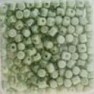 Minos 2.5x3mm OPAQUE LIGHT GREEN LUSTER ˜5gm, ˜104bds