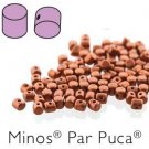 Minos 2.5x3mm BRONZE RED MATTE ˜5gm, ˜104bds