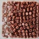 Minos 2.5x3mm COPPER GOLD MATTE ˜5gm, ˜105bds