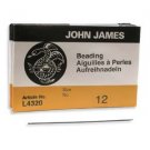 John James English Beading Needles #12 25/PK Made in England