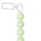 10mm Round Polaris Bead CHRYSOLITE, aprx 15bd Color 10RN-WH-ST