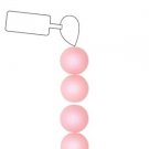 10mm Round Polaris Bead LIGHT ROSE, aprx 15bd Color 12RN-AQ-ST