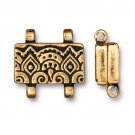 TierraCast Magnetic Clasp Set, Temple,  Antique Gold