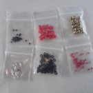 Earrings kit Red Black Gold colorway