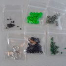 Earrings kit Green Black Gold colorway