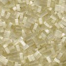 1/2 Tila 2 hole aprx 8gm Czech Glass 5mm beads Half Tila,  Silk Pale Light Yellow color 2591
