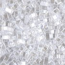 1/2 Tila 2 hole aprx 8gm Czech Glass 5mm beads Half Tila,  Crystal Luster, color 160