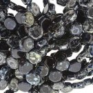 Honeycomb 6mm Jet Picasso appr 30 beads