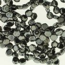 Honeycomb 6mm Hematite appr 30 beads