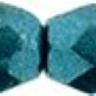 Firepolish 3mm ~50 beads Saturated Metallic Shaded Spruce color teal green 04B07 Czech glass beads