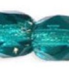 Firepolish 3mm: Viridian - Silver-Lined aprx 50 Czech glass beads color SL6023