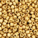 TOHO Round 15/0: PermaFinish - Matte Galvanized Starlight Czech glass beads color PF557F