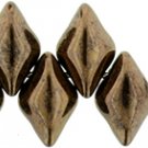 GEMDUO 8x5mm ColorTrends Dk Bronze, aprx 8gm Czech glass beads color 14415