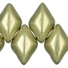 GEMDUO 8x5mm  ColorTrends Saturated Metallic Limelight, aprx 8gm Czech glass beads color 06B09