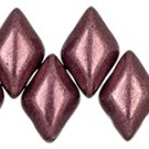 GEMDUO 8x5mm ColorTrends Saturated Metallic Red Pear, aprx 8gm Czech glass beads color 06B01