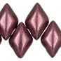 GEMDUO 8x5mm ColorTrends Saturated Metallic Red Pear, aprx 8gm Czech glass beads color 06B01
