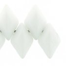GEMDUO 8x5mm ColorTrends Opaque White, aprx 8gm Czech glass beads color 300