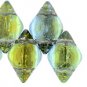 GEMDUO 8x5mm ColorTrends Backlit - Uranium, aprx 8gm Czech glass beads color S11C29801