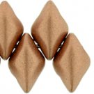 GEMDUO 8x5mm ColorTrends Matte - Metallic Copper, aprx 8gm Czech glass beads color K0177