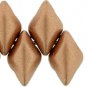 GEMDUO 8x5mm ColorTrends Matte - Metallic Copper, aprx 8gm Czech glass beads color K0177