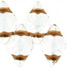 GEMDUO 8x5mm ColorTrends Crystal - Copper-Lined, aprx 8gm Czech glass beads color CL0003