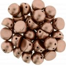 CzechMates Cabochon 7mm Metallic Bronze Copper  ˜9.5gm