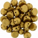 CzechMates Cabochon 7mm Matte - Metallic Goldenrod ˜9.5gm