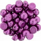 CzechMates Cabochon 7mm Saturated Metallic Pink Yarrow ~9.5gm