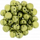 CzechMates Cabochon 7mm Saturated Metallic Primrose Yellow ˜9.5gm